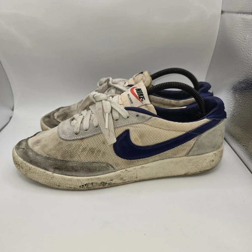 Nike Killshot Size 9.5 Sail Navy Blue Men's Sneakers